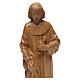 Estatua San Cosme de madera patinada de la Val Gardena, 25 cm s2