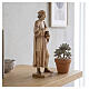 Saint Damien avec mortier 25 cm bois patiné multinuance Valgarde s2