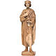 San Damiano con mortaio 25 cm legno Valgardena multipatinato s1