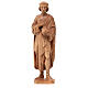 Saint Damien with mortar 25cm in patinated Valgardena wood s1