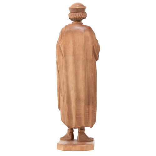 Estatua San Damián con mortero de madera patinada de la Val Gardena, 25 cm 6