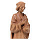 Estatua San Damián con mortero de madera patinada de la Val Gardena, 25 cm s4