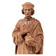Saint Damien with mortar 25cm in patinated Valgardena wood s2