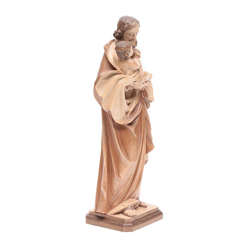 Saint Joseph de Guido Reni bois patiné multinuance Valgardena 4