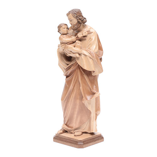 San Giuseppe di Guido Reni legno Valgardena multipatinato 2