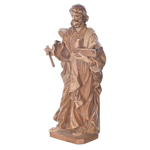 Heiliger Josef aus Grödnertal Holz patiniert 2