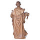 Saint Joseph the worker statue in multi-patinated Valgardena wood s4