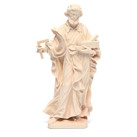 Saint Joseph the worker statue in natural Valgardena wood