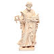 Saint Joseph the worker statue in natural Valgardena wood s1