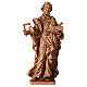 Saint Joseph the worker statue in patinated Valgardena wood s1