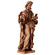 Saint Joseph the worker statue in patinated Valgardena wood s4