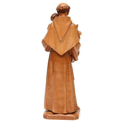 Święty Antoni z Dzieciątkiem drewno Valgardena multipatynowane 5