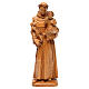Saint Anthony with baby statue in multi-patinated Valgardena woo s1