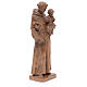 Saint Anthony with baby statue in patinated Valgardena wood s4