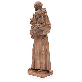 Sant'Antonio con bimbo legno Valgardena patinato