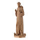 Saint Francis of Assisi statue in patinated Valgardena wood s3