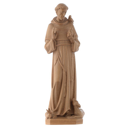 Saint Francis of Assisi statue in patinated Valgardena wood | online ...