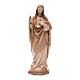 Sacred Heart of Jesus statue in multi-patinated Valgardena wood s1