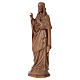 Estatua Sagrado Corazón de Jesús de madera patinada de la Val Gardena s3