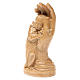 Estatua mano protectora con niña de madera patinada de la Val Gardena s2