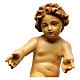 Baby Jesus wooden figurine with opened arms in shades of brown s2