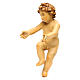 Baby Jesus wooden figurine with opened arms in shades of brown s3