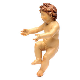 Statue Gesù Bambino: Bambinello Gesù in legno colorato con diversi marroni Statue Gesù Bambino: Bambinello Gesù in legno colorato con diversi marroni