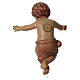 Bambinello Gesù braccia aperte in legno tonalità marrone s4