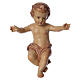 Baby Jesus wooden figurine with opened arms, brown shade s1