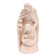 Estatua Sagrada Familia de madera natural s1