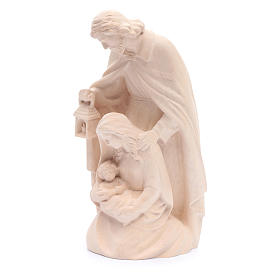 Holy Family in natural wood