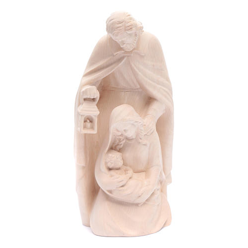 Holy Family in natural wood 1