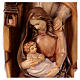 Holy Family in wood with different shades of brown s2