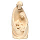 Holy Family natural maple wood statue, Val Gardena s1