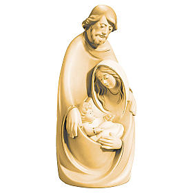 Holy Family wooden statue with different shades of brown