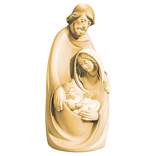Holy Family wooden statue with different shades of brown 1