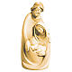 Holy Family wooden statue with different shades of brown s1