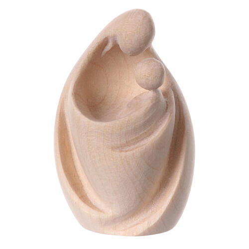 A nativity statue of Mary with a baby. The embrace of Mary is in natural wood 1