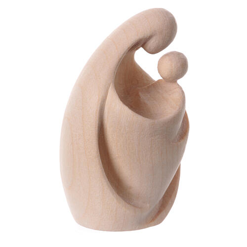  A nativity statue of Mary with a baby. The embrace of Mary is in natural wood 3