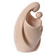  A nativity statue of Mary with a baby. The embrace of Mary is in natural wood s3