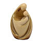 A nativity statue of Mary with a baby. The  embrace of Mary in shades of light wood s1