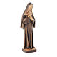 Statua Santa Rita in legno con diverse tonalità di marrone s3