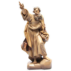 Saint Paul wooden statue in shades of brown