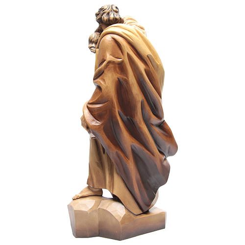 Saint Paul wooden statue in shades of brown 3