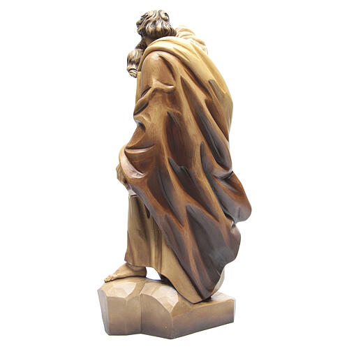 Saint Paul wooden statue in shades of brown 5