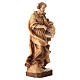 Saint Matthieu en bois nuances de marron s5