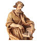 Saint Matthew wooden statue in shades of brown s3