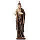 Statue Saint Jude en bois nuances de marron s1