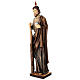 Statue Saint Jude en bois nuances de marron s4