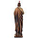 Statue Saint Jude en bois nuances de marron s5